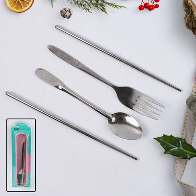 Portable Stainless Steel Cutlery Set Kitchen Storage Organizer Solution