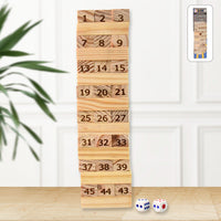Wooden Tumbling Tower Game Home Organization Storage Solution