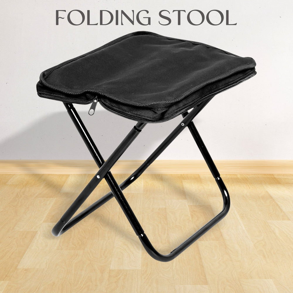 Folding Camping Stool Portable Travel Essential Organizer Storage