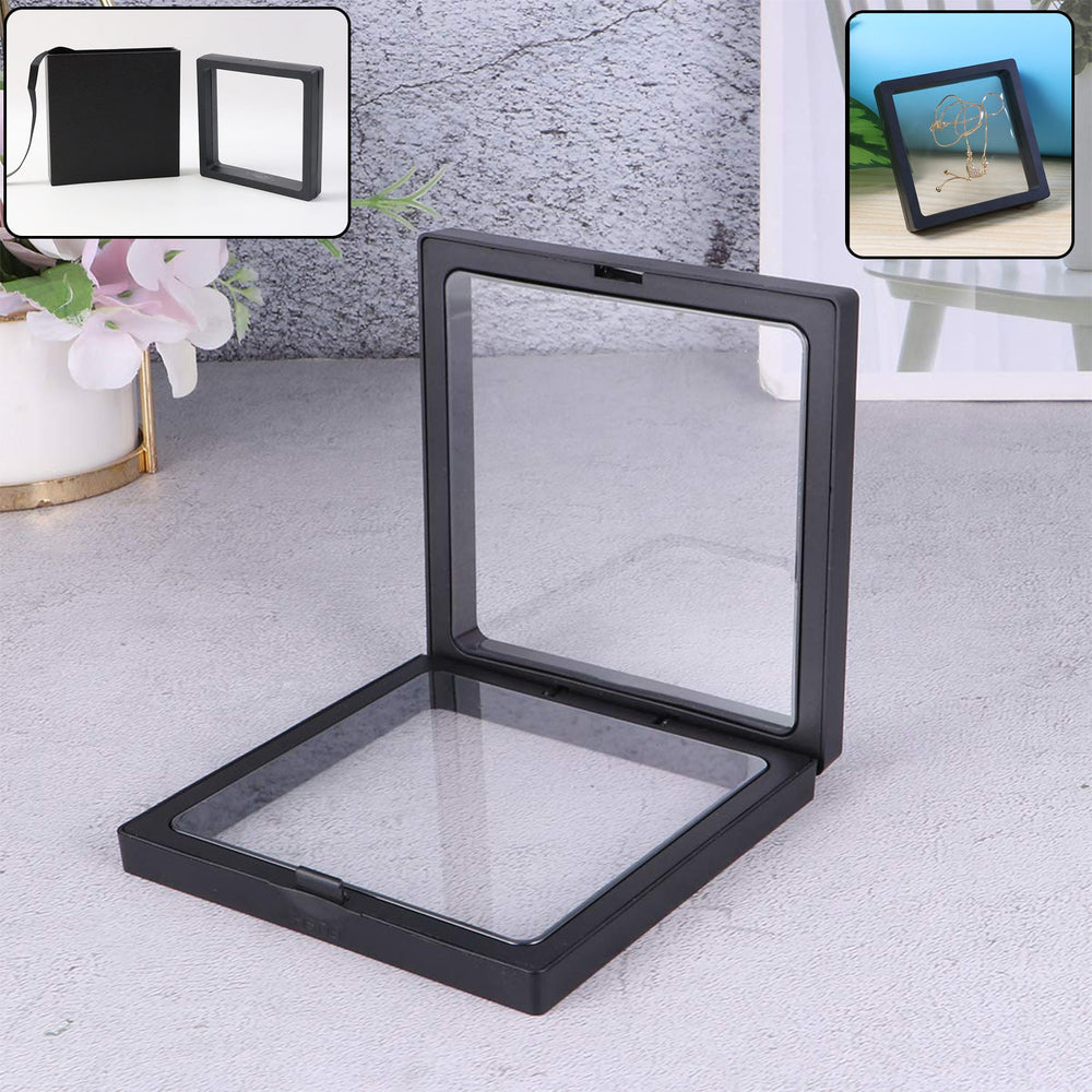 Transparent Jewellery Display Box Ð Floating 3D Effect for S Multipurpose Storage