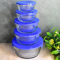 Glass Bowl Set Kitchen Storage Organizer Solution Storage