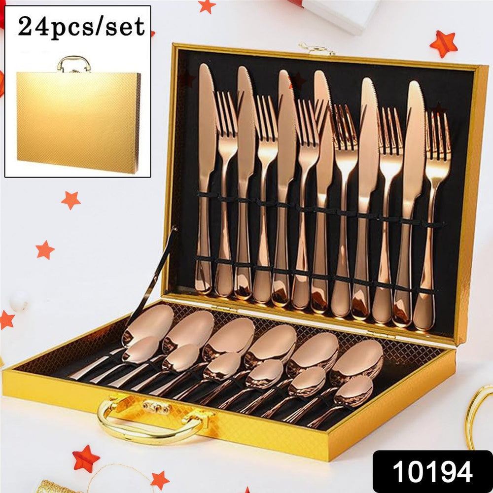 Gold Flatware Set Home Organization Storage Solution Storage