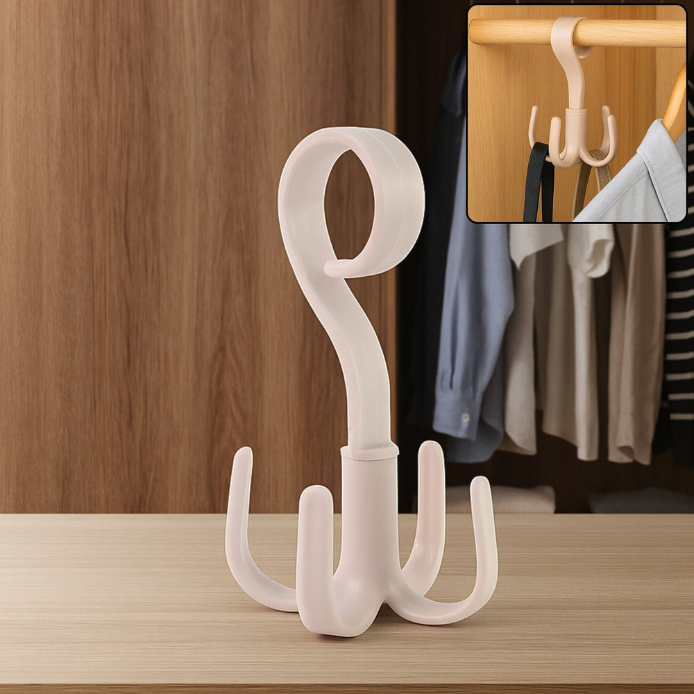 360° Rotating Multipurpose Hook Hanger Kitchen Storage Organizer Solution