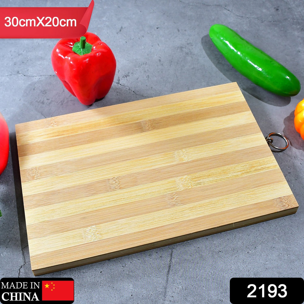 Natural Wood Cutting Board Home Organization Storage Solution