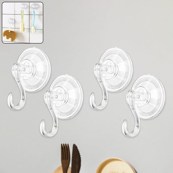 Plastic Suction Cup Hooks Home Organization Storage Solution
