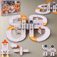 Space Race Track Set Multipurpose Storage Organizer Container