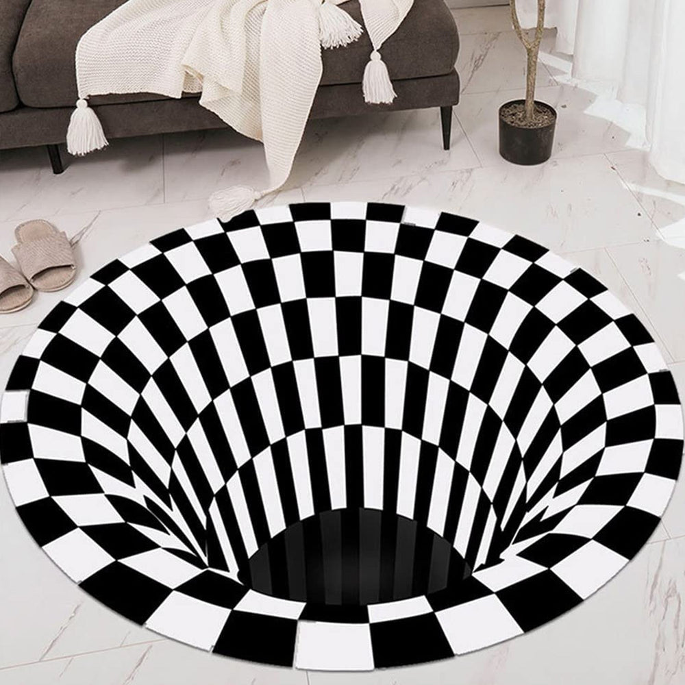 3D Space Round Carpet Home Organization Storage Solution