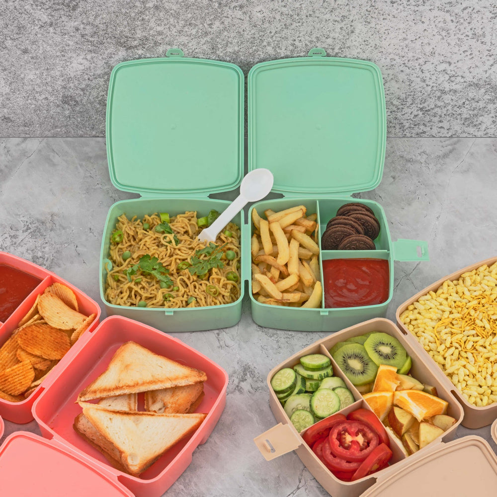 Double Layer Lunch Box Multipurpose Storage Organizer Container