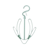 Close-up of the versatile Organivo shoe drying hanger hook system.