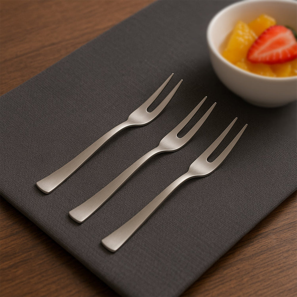Stainless Steel Fruit Fork Set Home Organization Storage Solution