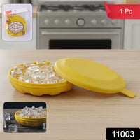 Round Ice Cube Tray with Lid Home Organization Storage Solution