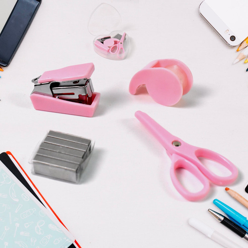 Mini Office Stationery Set Home Organization Storage Solution
