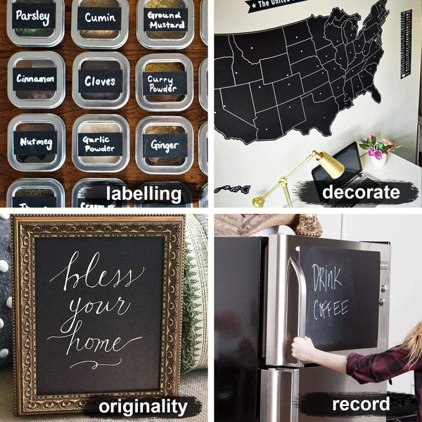 Blackboard Wall Sticker – Erasable Chalkboard Decal | TinyTrendy