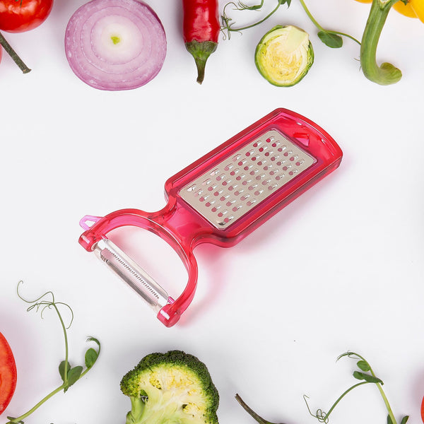 Stainless Steel 2-in-1 Kitchen Peeler for Easy Food Prep Kitchen Storage Organizer