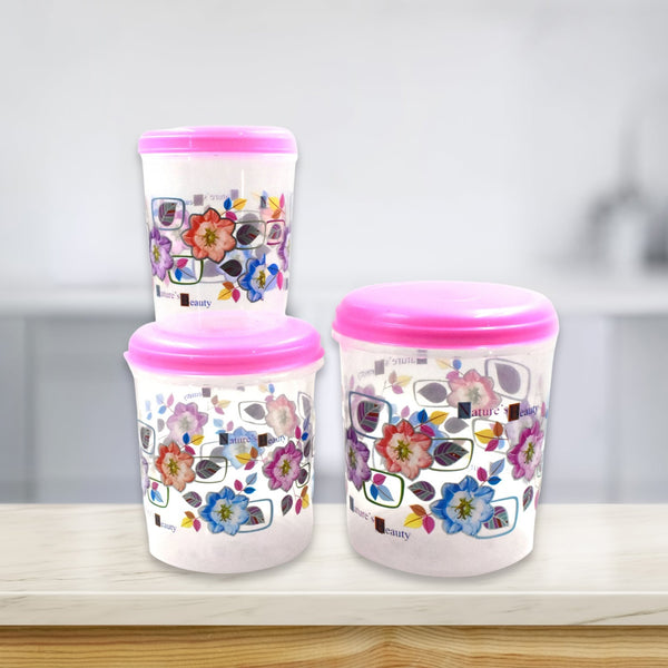 Plastic Storage Container Set – 3 Pc Home & Office | Storenzo