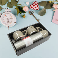 Stainless Steel Vacuum Flask Set Home Organization Storage Solution