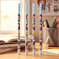 Cartoon Printed Pencil Set Home Organization Storage Solution