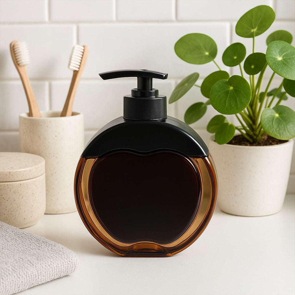Liquid Soap Dispenser – Refillable Apple-Shaped 350 ML Capacity Your Brand