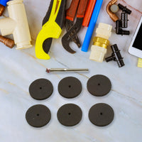Close-up of mini resin cut-off wheels designed for precision cutting tasks.