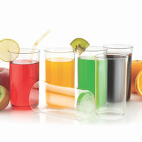 Glossy Plastic Glass Set Home Organization Storage Solution
