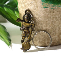 Set of two Hanuman metal keychains perfect for gifting and personal use
