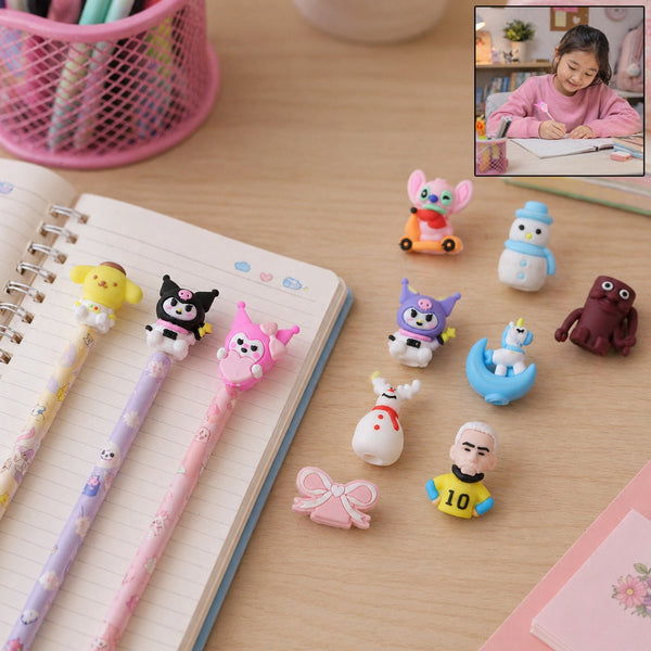 Cute Cartoon Pencil Topper Cap Ð Fun & Protective Stationery Accessory