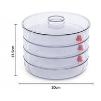 Side view of the Tidy Table plastic sprout maker, illustrating its durable and hygienic construction.