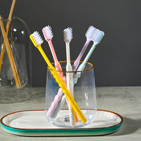 Soft Plastic Toothbrush Set Multipurpose Storage Organizer Container
