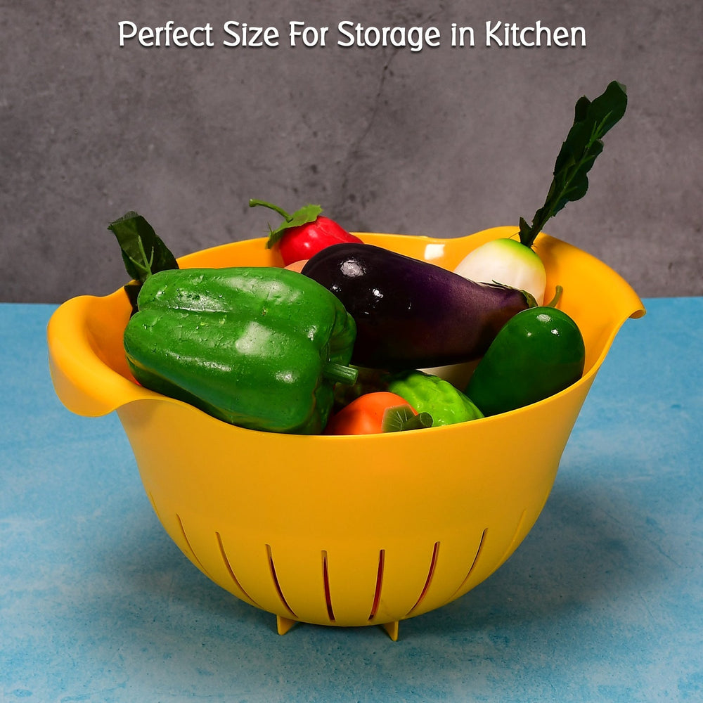 Rice Washing Bowl Kitchen Storage Organizer Solution Storage