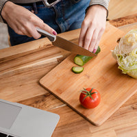 Bamboo Cutting Board Home Organization Storage Solution Storage