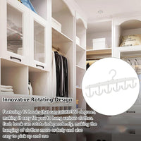 Organivo 12-hook tank top hanger made from durable material, hanging on a closet rod.
