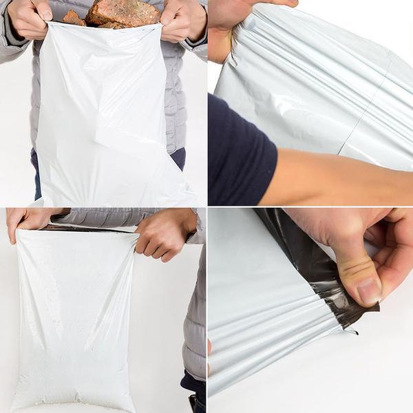 Tamper Proof Courier Bags 7.5x7.5 inch, Pack of 100 Portable Travel Essential