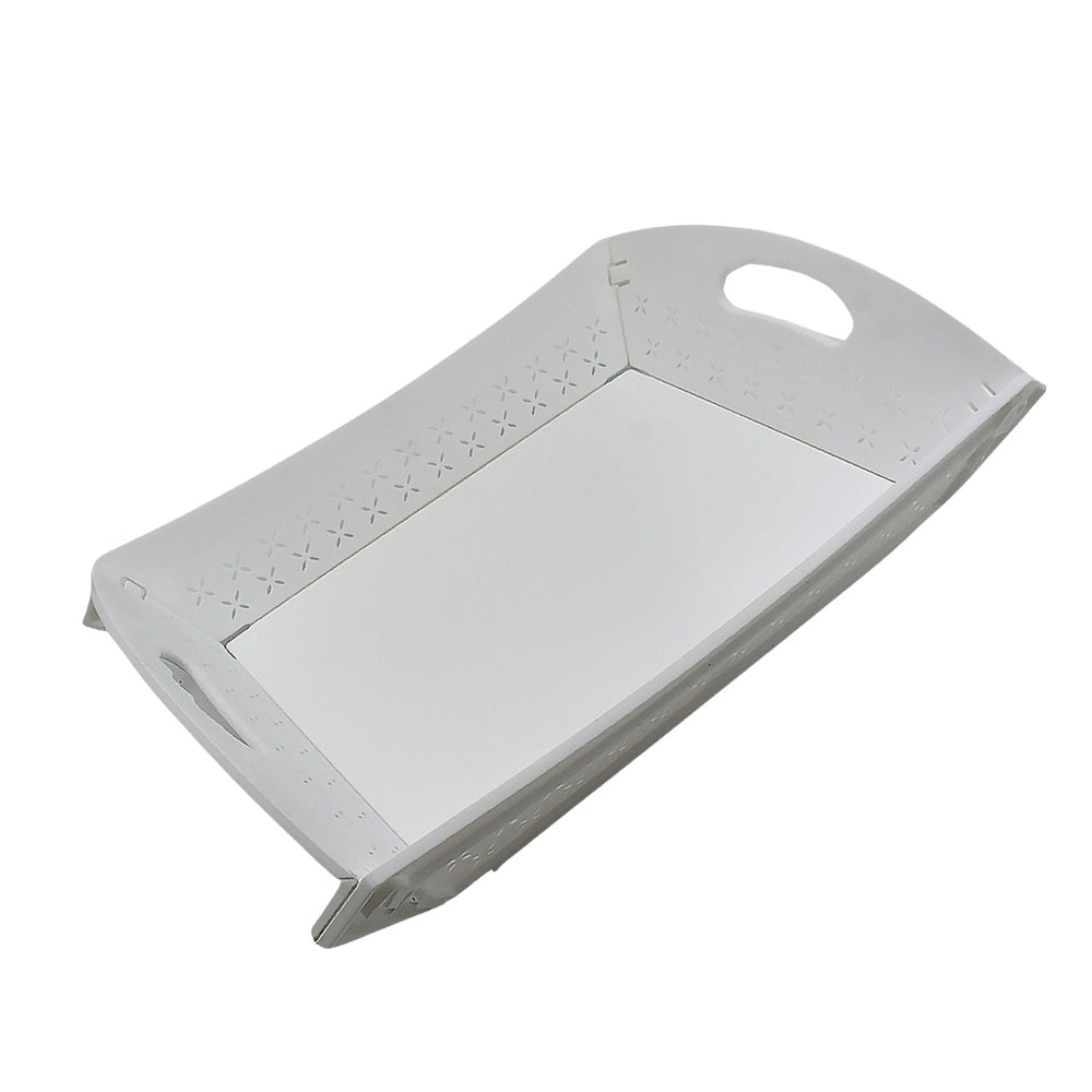 Foldable Serving Tray Kitchen Storage Organizer Solution Storage