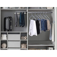 Plastic Clothes Hanger Set (6 Pcs) Bedroom Organization Furniture Storage