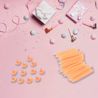 Stylish pack of 24 colorful birthday candles for memorable parties.