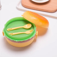Burger Shape Lunch Box Multipurpose Storage Organizer Container