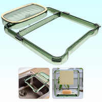 2-in-1 Bathroom Organizer – Self-Adhesive Soap Holder & Towel Rack Your Brand