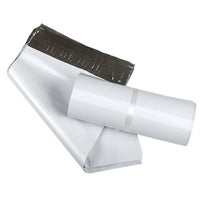 Pack of 100 FERVENT tamper proof courier bags, 7.5x7.5 inch, neatly stacked for bulk use.