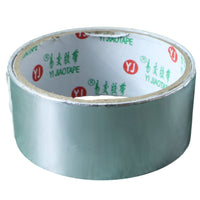 Industrial use aluminium foil adhesive tape roll close-up
