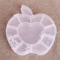 Apple-shaped jewellery storage box open view showing compartments