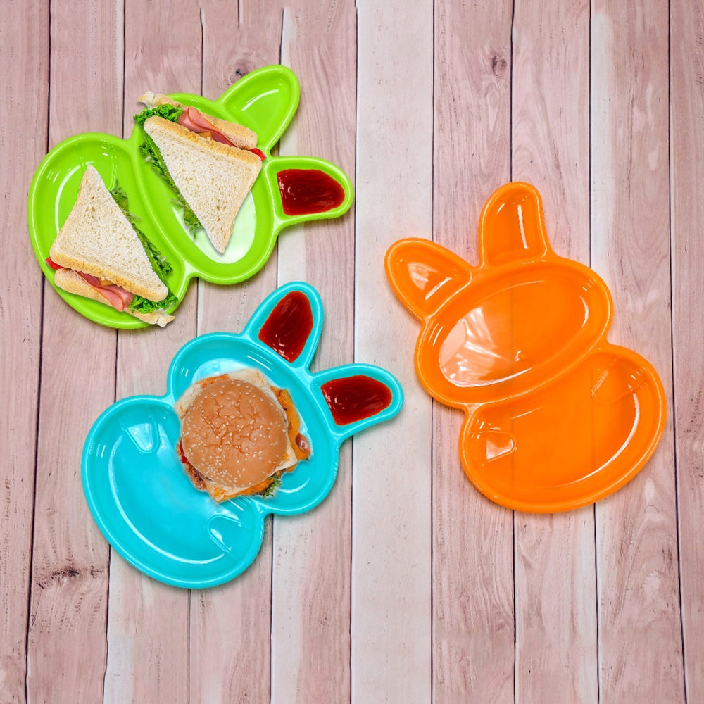 Kids' Rabbit Dish Set Kitchen Storage Organizer Solution