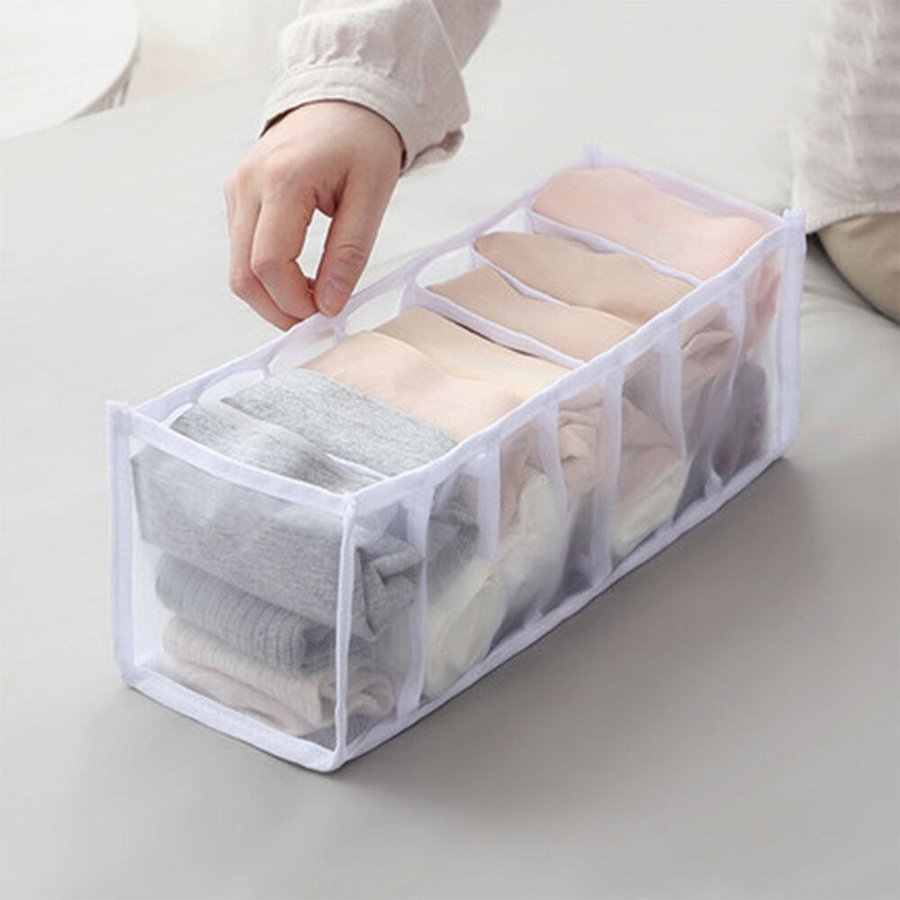 Laundry 7 Section Bag Kitchen Storage Organizer Solution