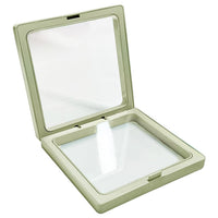 Stack of multiple Floating Jewelry Display Boxes, showing storage potential.