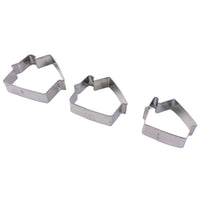 Heavy-duty stainless steel cookie cutter set for home baking and cake decoration