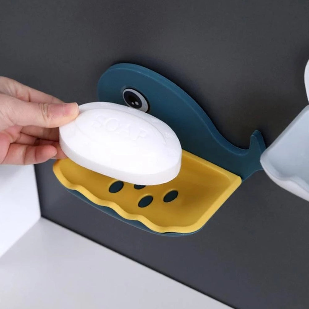 Wall Mounted Soap Holder Multipurpose Storage Organizer Container