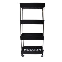 Room roll movable storage rack trolley with multi-use application
