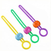 Snack packet kept fresh with silicone bag clip
