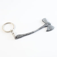 Stylish matte finished axe keychain ideal for keys or bag decoration