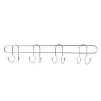 Stainless steel hanger rack for kitchen, bathroom, and bedroom organization