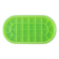 Freezer ice cube tray with oval compartments for home use
